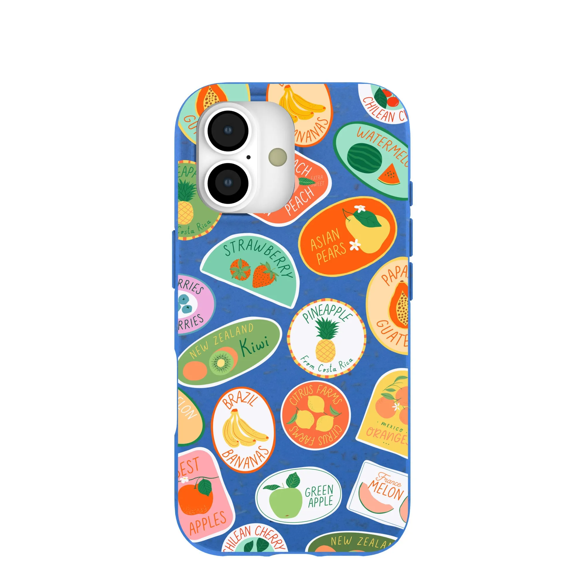Smooth Pattern Design Electric Blue Frutti Club iPhone 17 Case