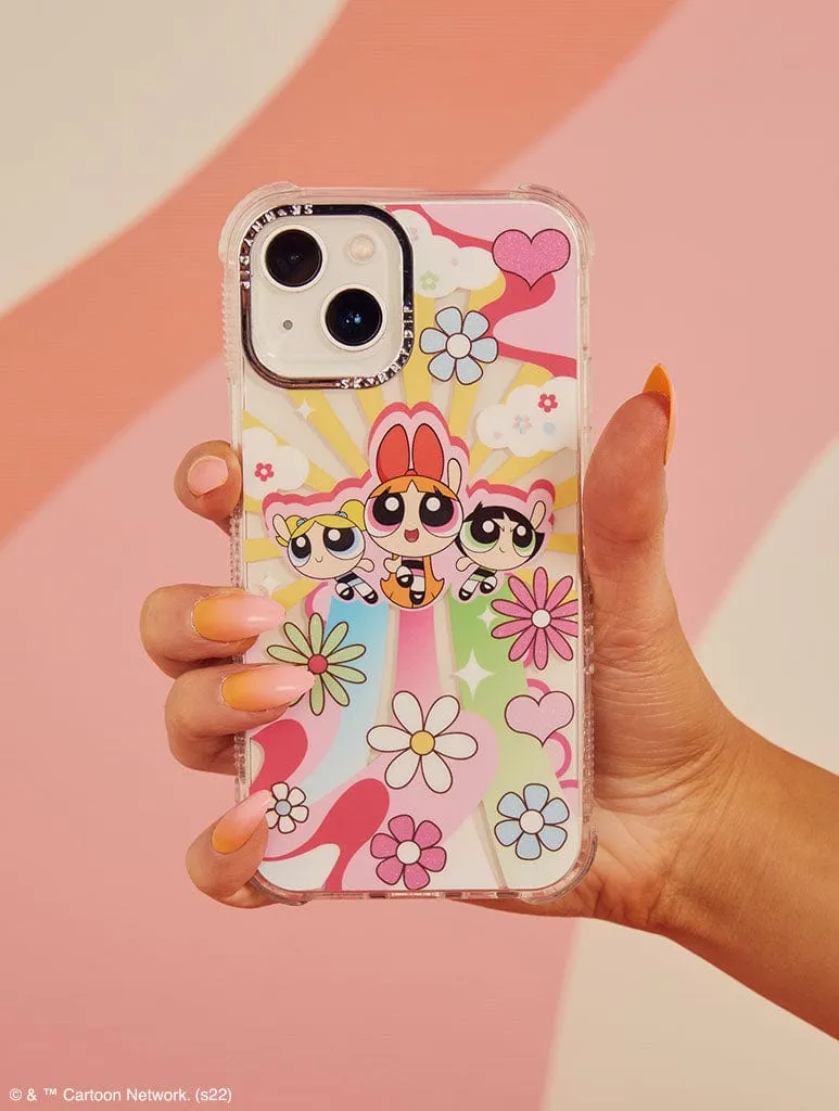 Powerpuff Girls x Skinnydip Flower Power Shock iPhone Case Handy Use Soft Protection Edge