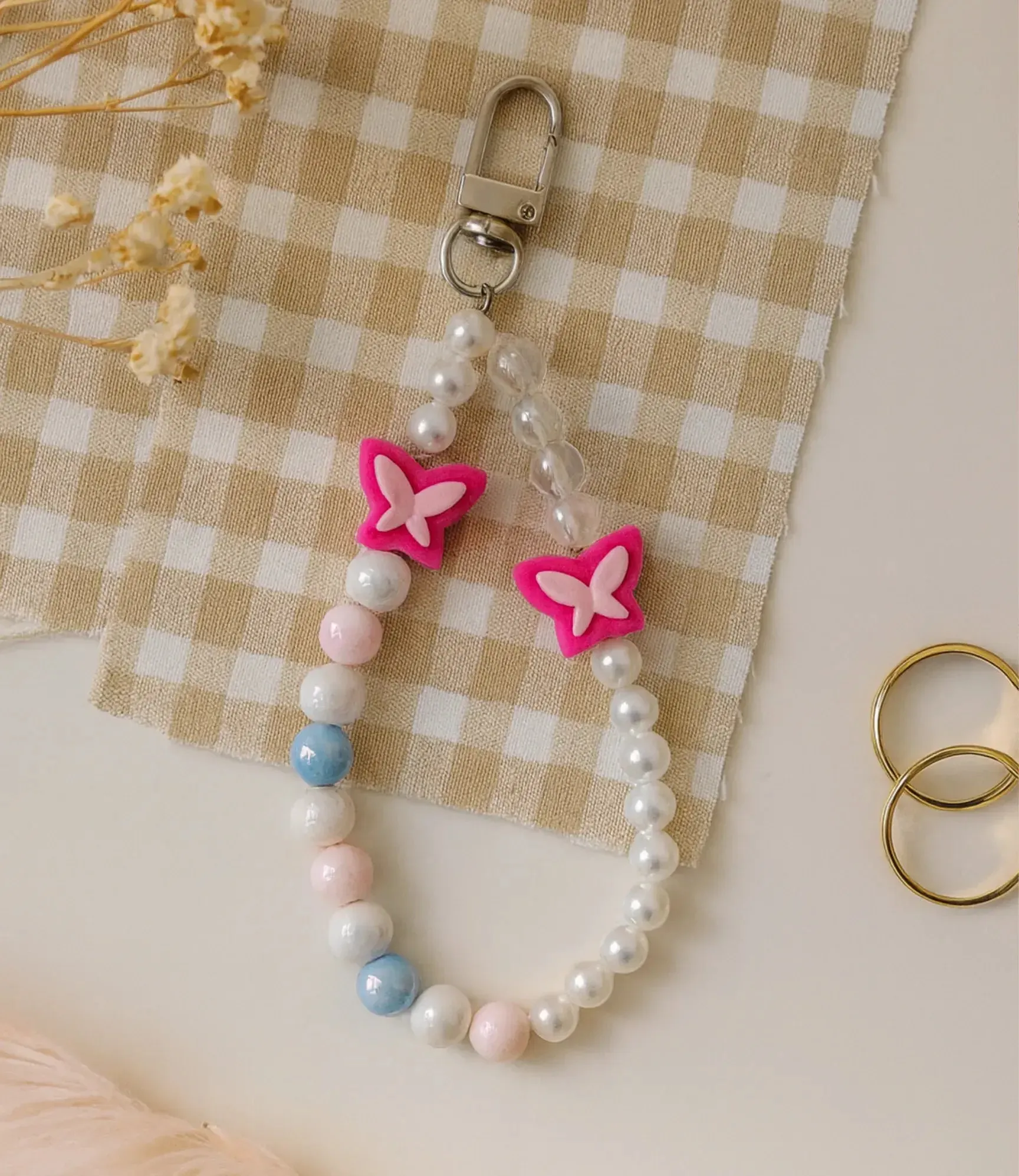 Party Band Wrist Band Fairy Wings Phone Charm