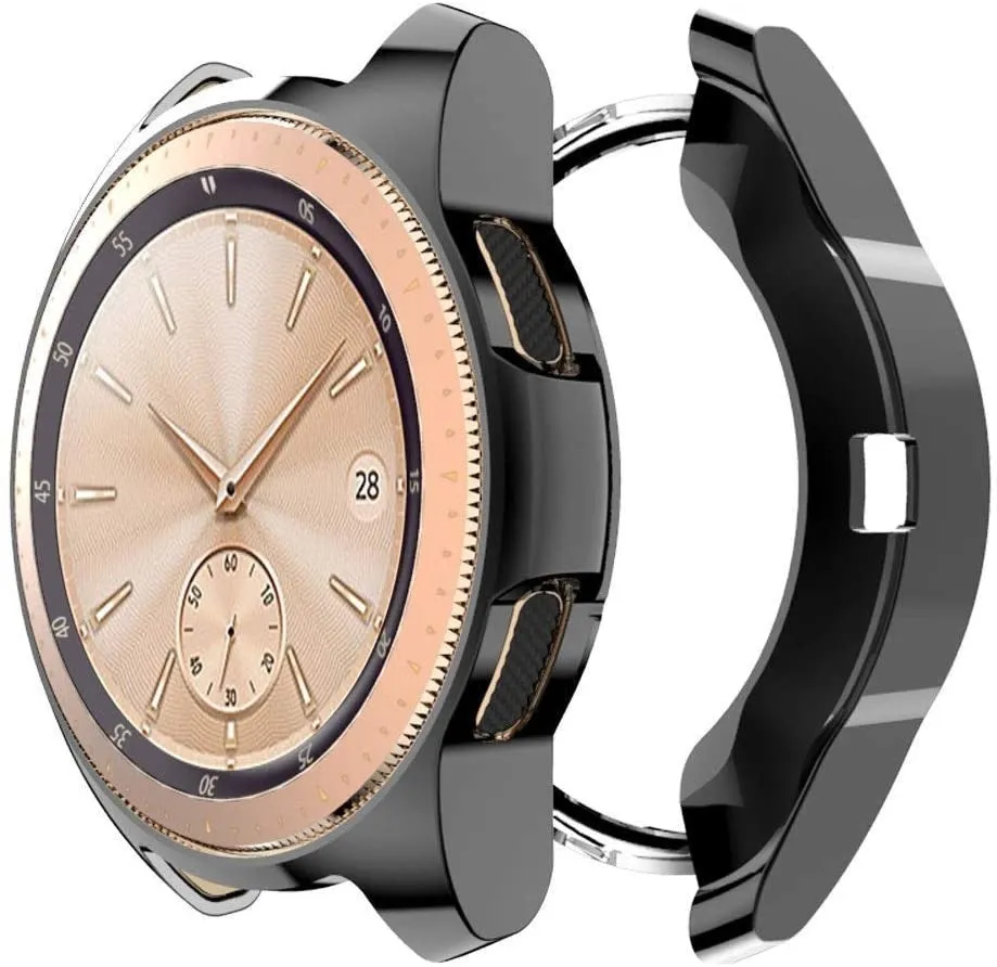 Samsung Galaxy Watch 42mm Case (Black) Shock Absorb Shell