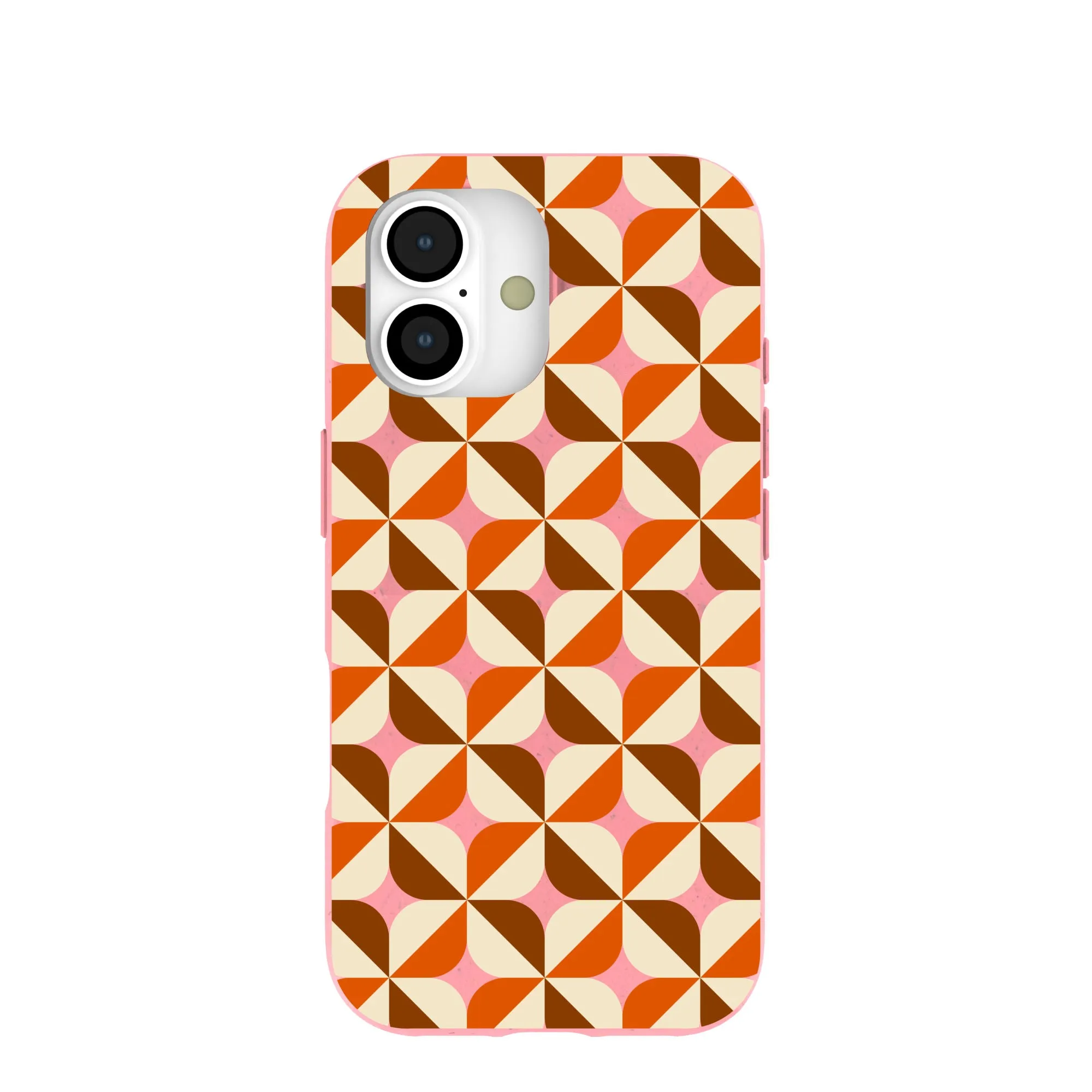 Fashion Choice Bubblegum Pink Groovy Tiles iPhone 17 Case