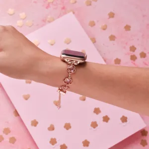 Rose Gold Flower Bracelet Apple Watch Strap Workout Essential Stylish Aesthetic