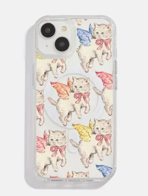 Sophie Amelia Creates x Skinnydip Angel Kittens MagSafe iPhone Case Smooth Design Smooth Look Texture