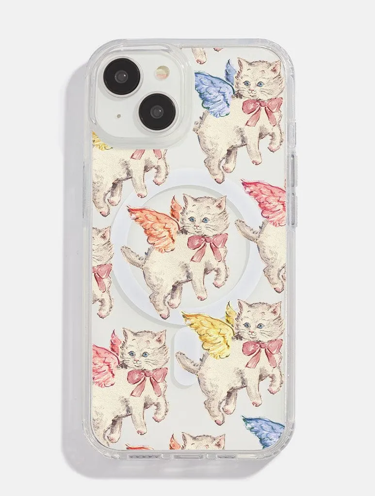 Gloss Surface Sophie Amelia Creates x Skinnydip Angel Kittens MagSafe iPhone Case