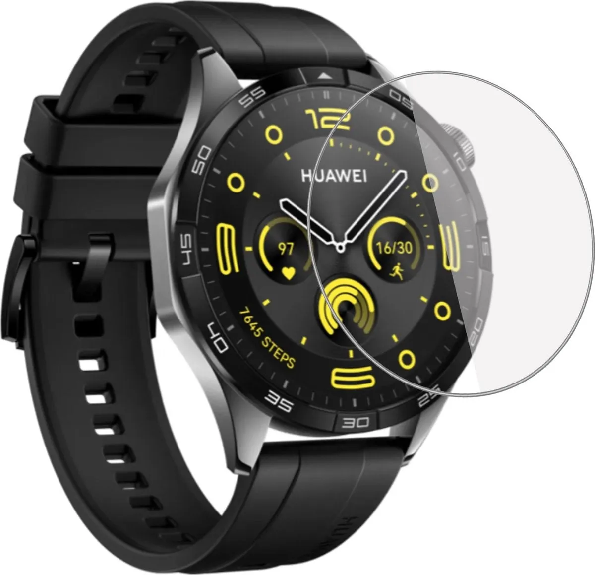 Huawei Watch GT 4 - 46mm screen protector (glass) Corner Frame Lightweight Armor