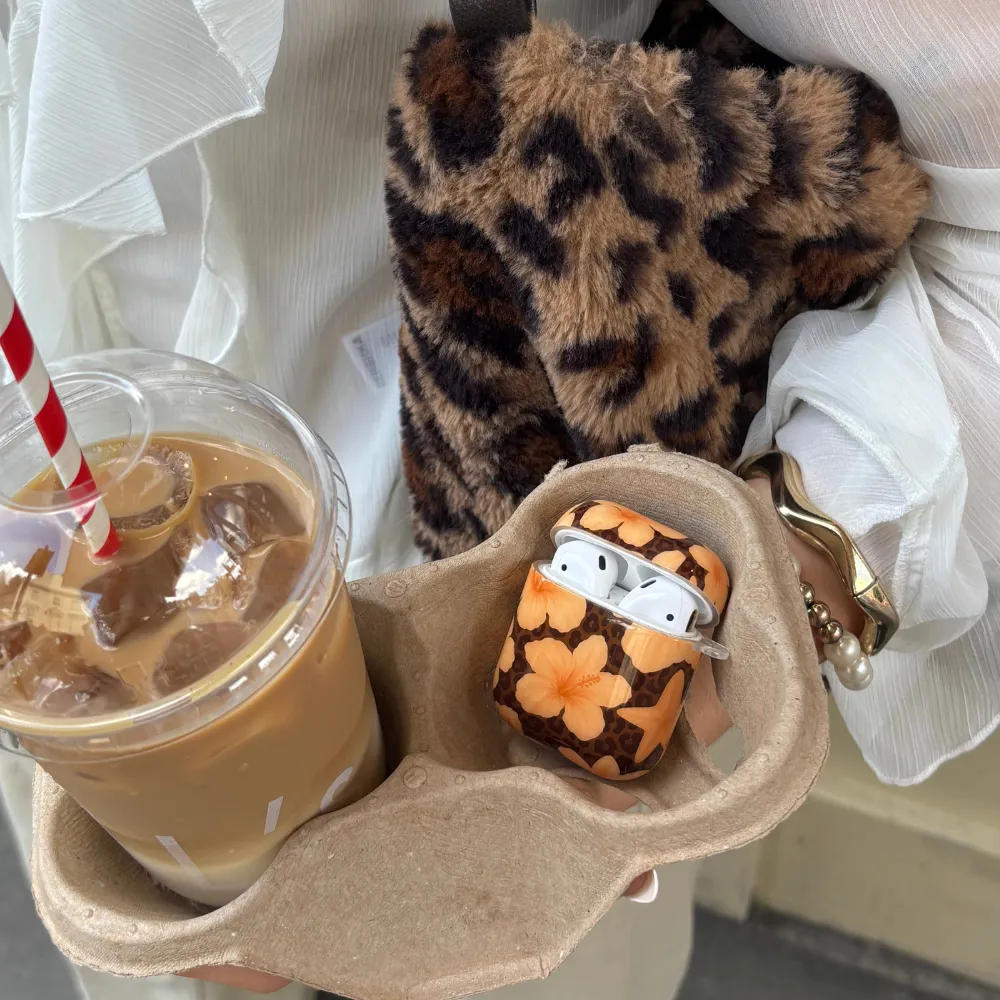 For office use Airpods Case - Safari Bloom