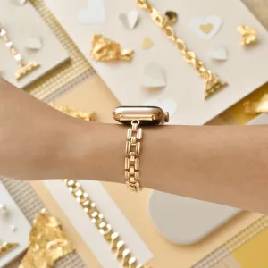 Square Gold Bracelet Apple Watch Strap Active Lifestyle Fit