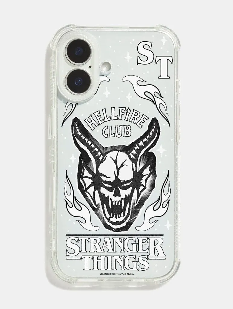 Portable Layer Comfort Edge Stranger Things x Skinnydip Hellfire Club Shock iPhone Case