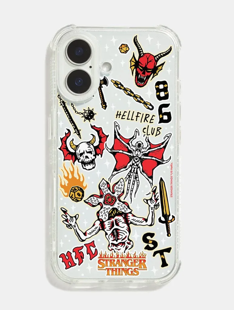 Stranger Things x Skinnydip Sticker Shock iPhone Case High protection