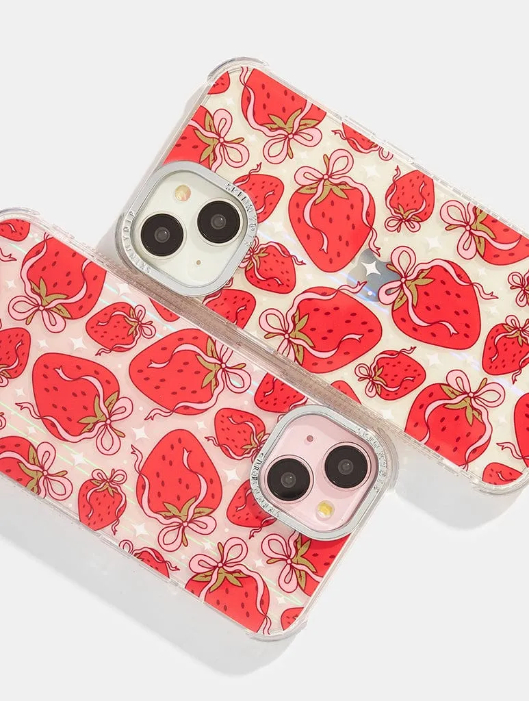 Strawberry Bow Shock iPhone Case Phone Accessory