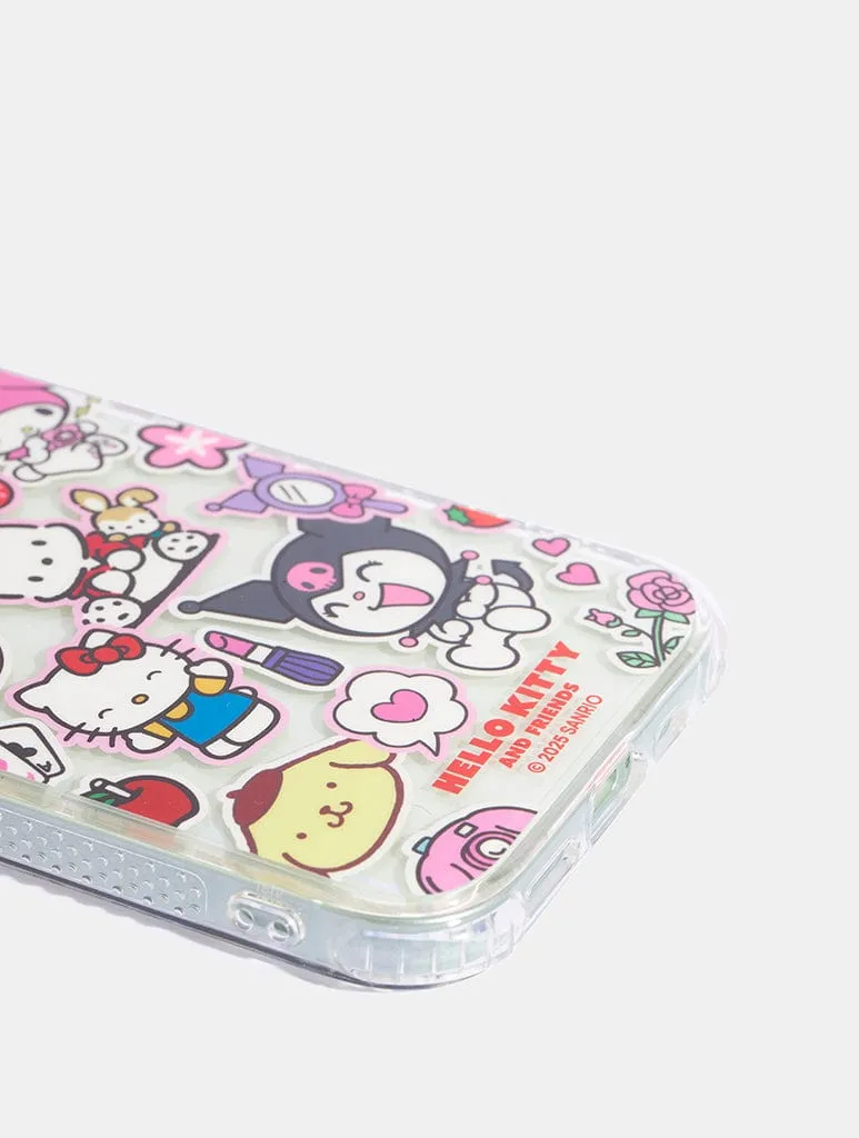 Hello Kitty And Friends Sticker Shock iPhone Case Smooth Layer Texture Trendy Layer