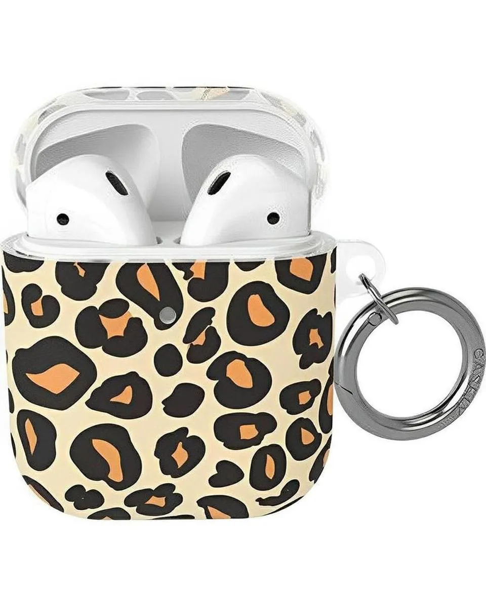 Into the Wild | Leopard Print AirPods Case premium rubber airpods protector