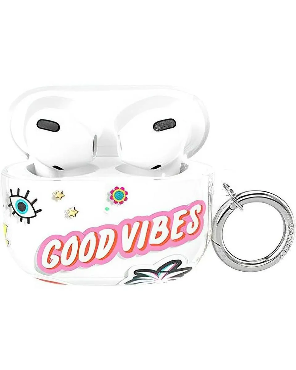 Stuck on U | Festival Sticker Floral AirPods Case portable anti collision shell sleek portable airpods shell