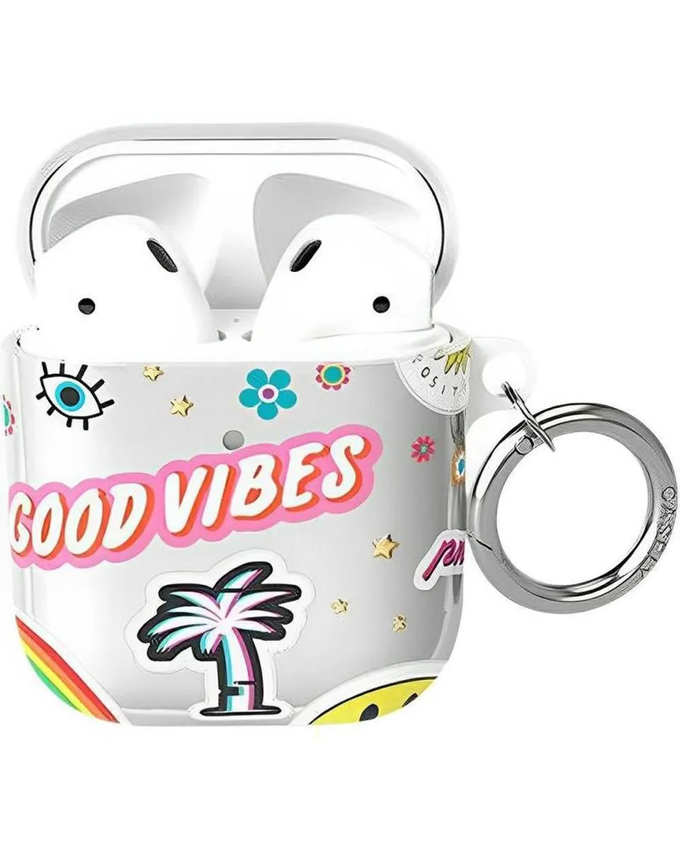 Stuck on U | Festival Sticker Floral AirPods Case Sleek Protective Holder