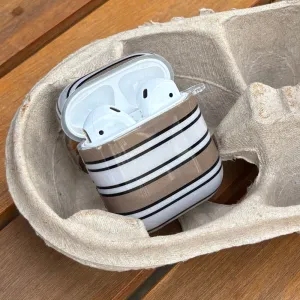 Airpods Case - Retro Stripes airpods case for men soft touch travel airpods protector