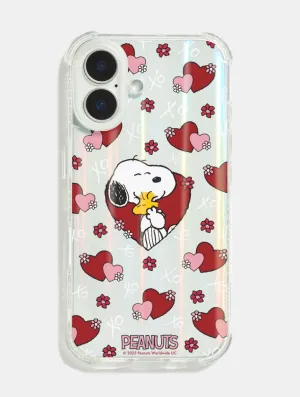 Protective Fit Polished Finish Peanuts x Skinnydip Snoopy Heart Shock iPhone Case