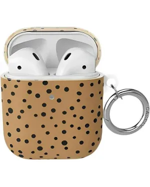 fashion portable leather airpods case Durable Compact Pouch Spot On | Dotted Animal Print AirPods Case