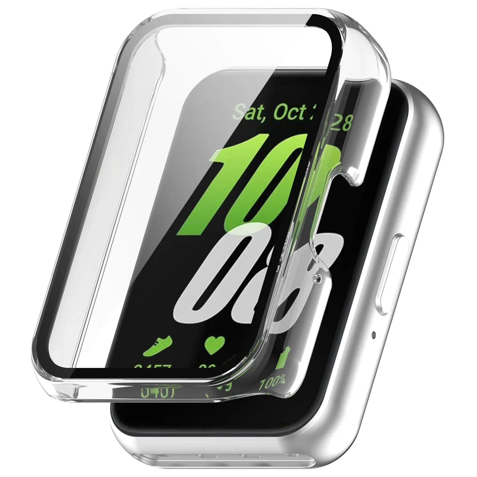 Comfort Fit Sport Ready Samsung Galaxy Fit 3 Hard Case with Glass (Transparent)