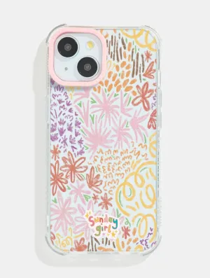 Stylish Layer Sunday Girl x Skinnydip Floral Shock iPhone Case