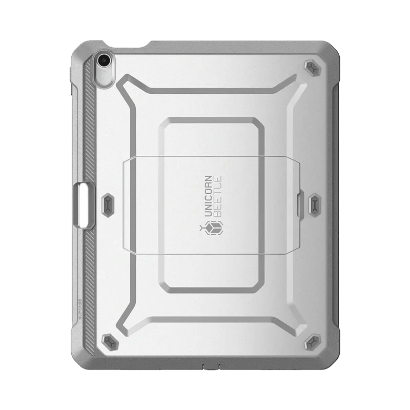 smooth matte shell cover full body protection case iPad Air 4 / 5 Unicorn Beetle PRO Rugged Kickstand Case-White