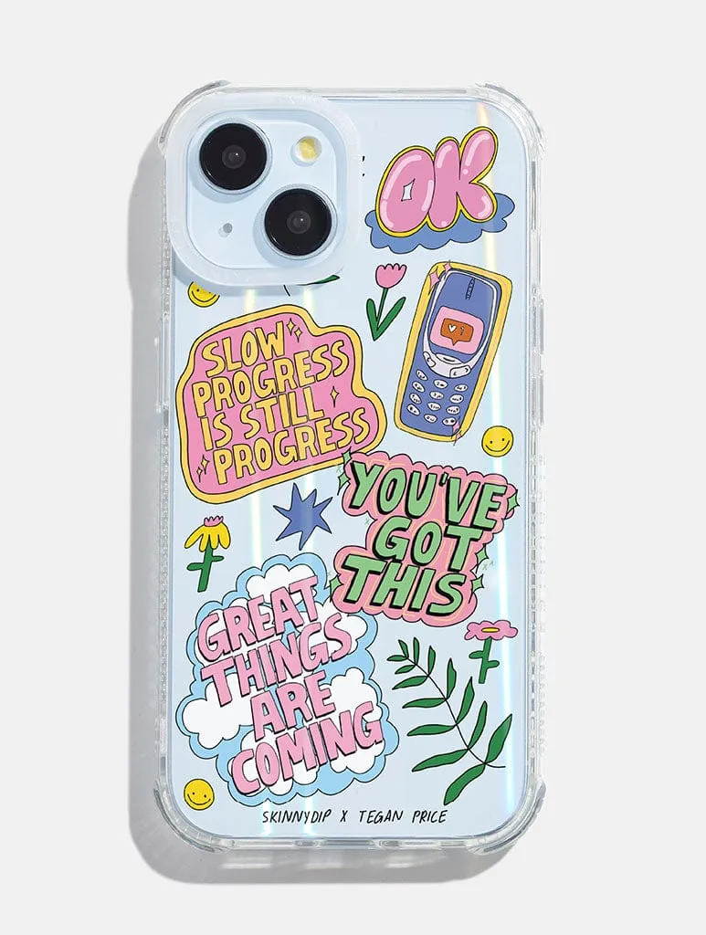 Soft touch layer Tegan Price x Skinnydip Affirmation Shock iPhone Case