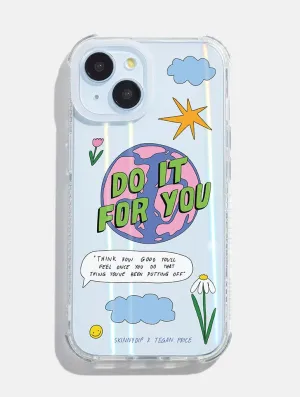 Smooth Texture Pattern Hand Feel Tegan Price x Skinnydip Do It For You Shock iPhone Case