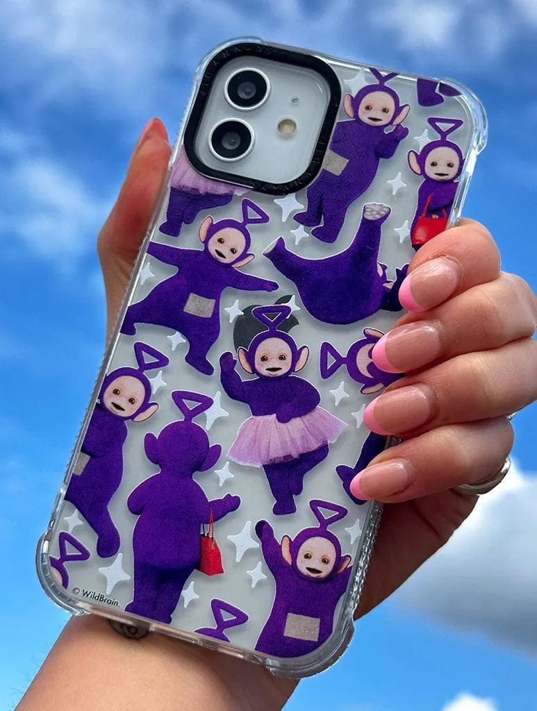 Teletubbies x Skinnydip Tinky-Winky Shock iPhone Case Smooth Grip Premium Surface Finish
