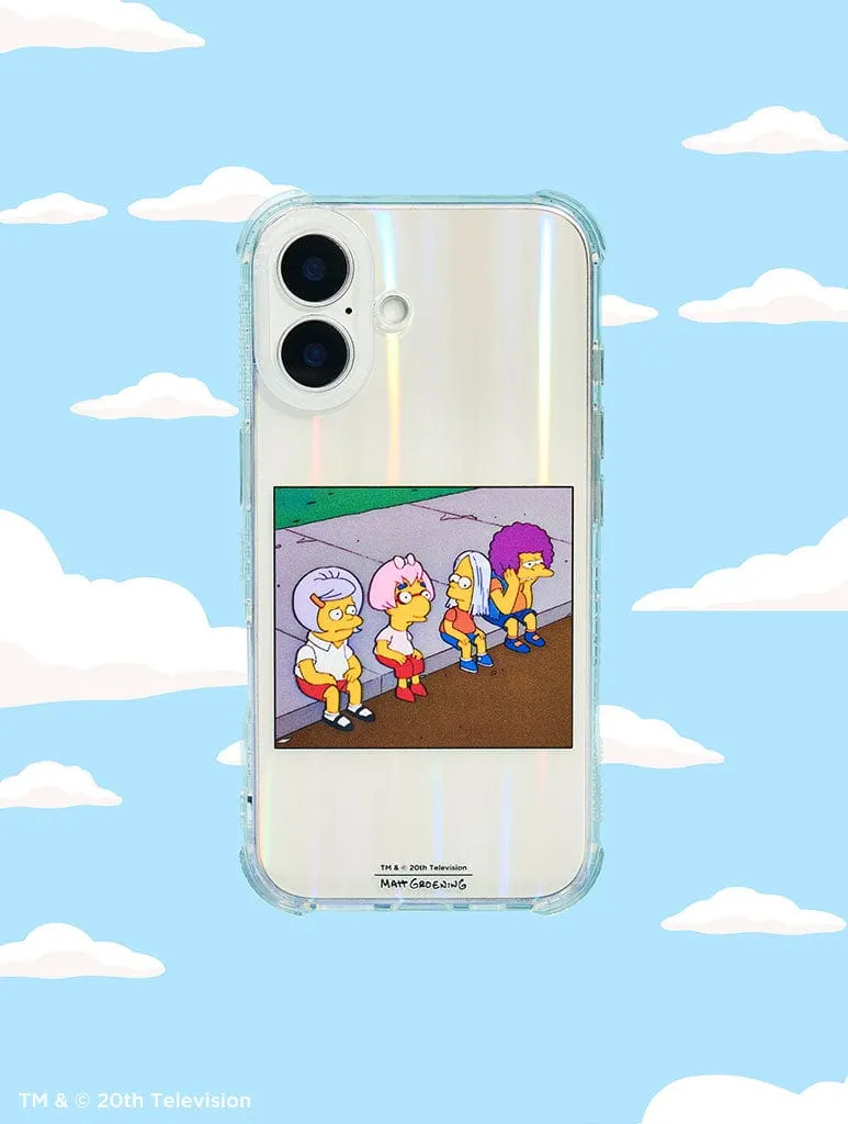 The Simpsons Bart On The Road Shock iPhone Case Slim Fitment Matte Surface