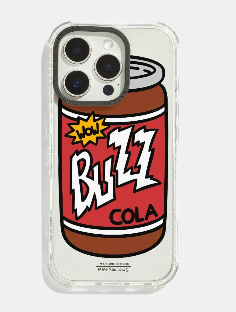 The Simpsons Buzz Cola Shock iPhone Case Luxury Feel Soft Grip Finish