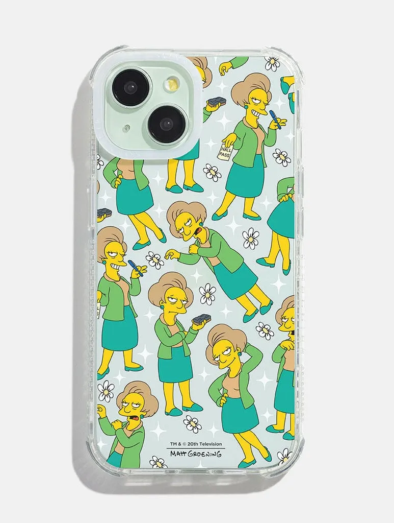 Lightweight texture Shock Absorbing The Simpsons Edna Krabappel Shock iPhone Case