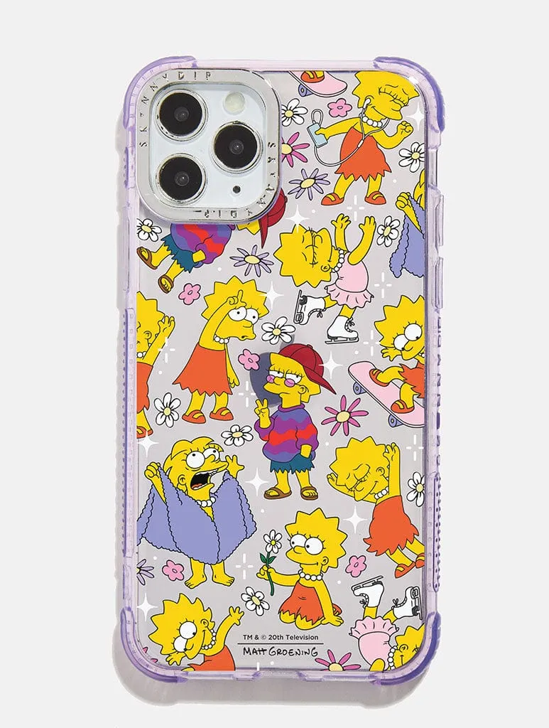 Soft Edge Detail Comfort grip design The Simpsons Lisa Lilac Shock iPhone Case