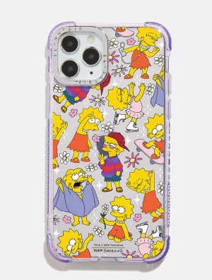 The Simpsons Lisa Lilac Shock iPhone Case hybrid design Rugged Design