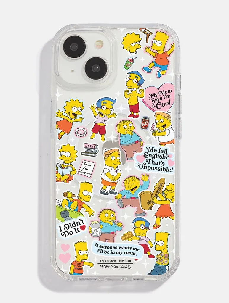 The Simpsons My Mom Says I'm Cool MagSafe iPhone Case Vivid Gradient Shock absorption