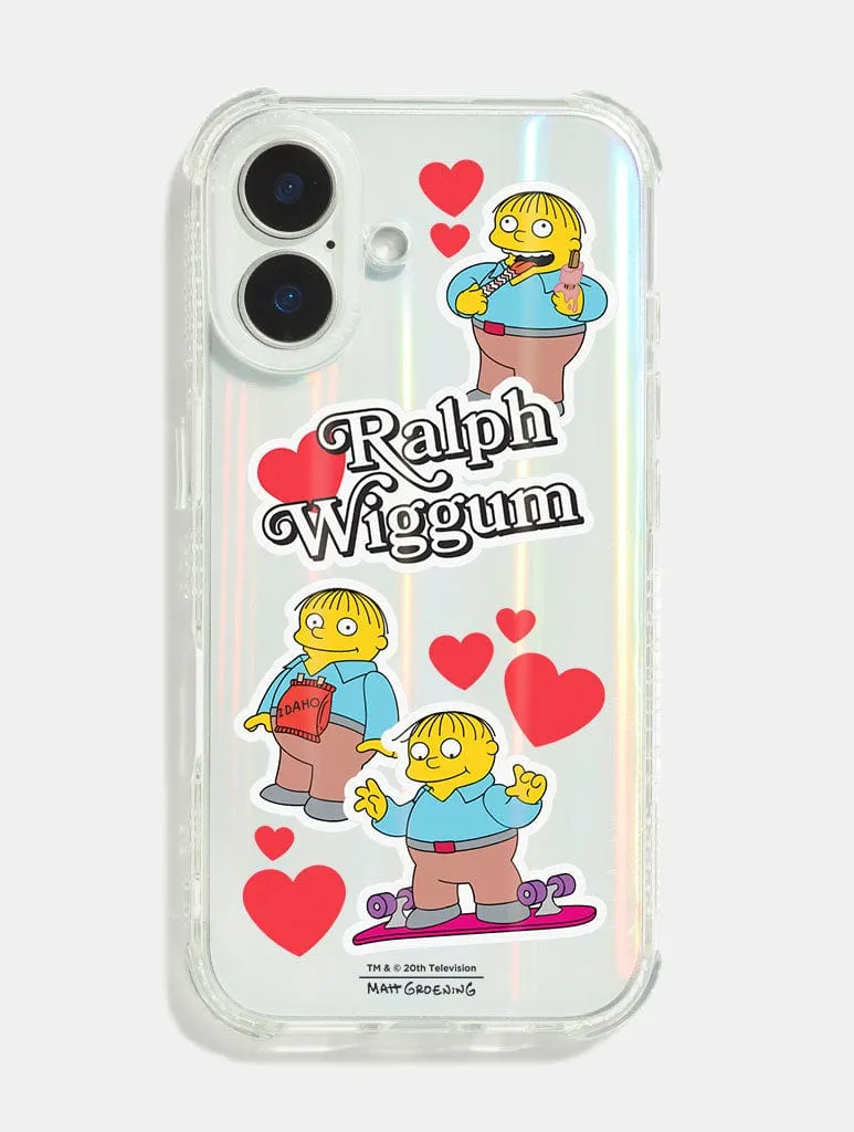 Smooth Form Texture The Simpsons Ralph Sticker Shock iPhone Case