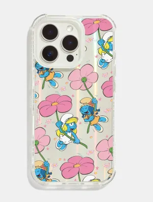 Modern Pattern Style Durable Texture The Smurfs Floral Smurfette Shock iPhone Case