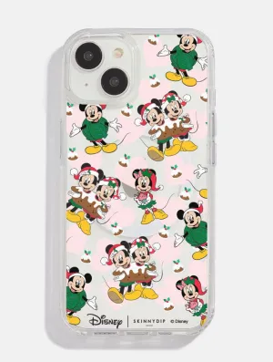 Polished Texture Finish Clean Texture Disney Mickey & Minnie Christmas MagSafe iPhone Case