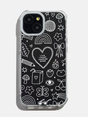Tillie Rose Studio x Skinnydip Live Laugh Doodle Shock iPhone Case premium design