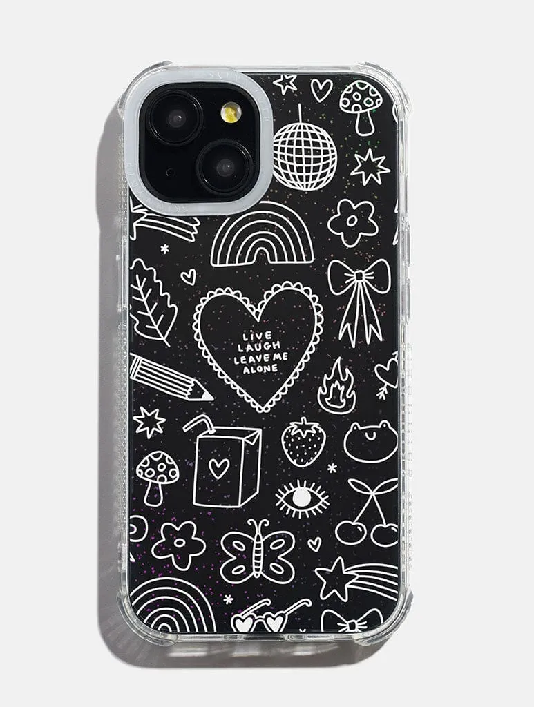 Tillie Rose Studio x Skinnydip Live Laugh Doodle Shock iPhone Case premium design