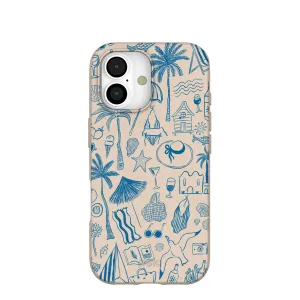 Matte Pattern Layer Flexible Pattern Texture Seashell Salted Ink iPhone 17 Case