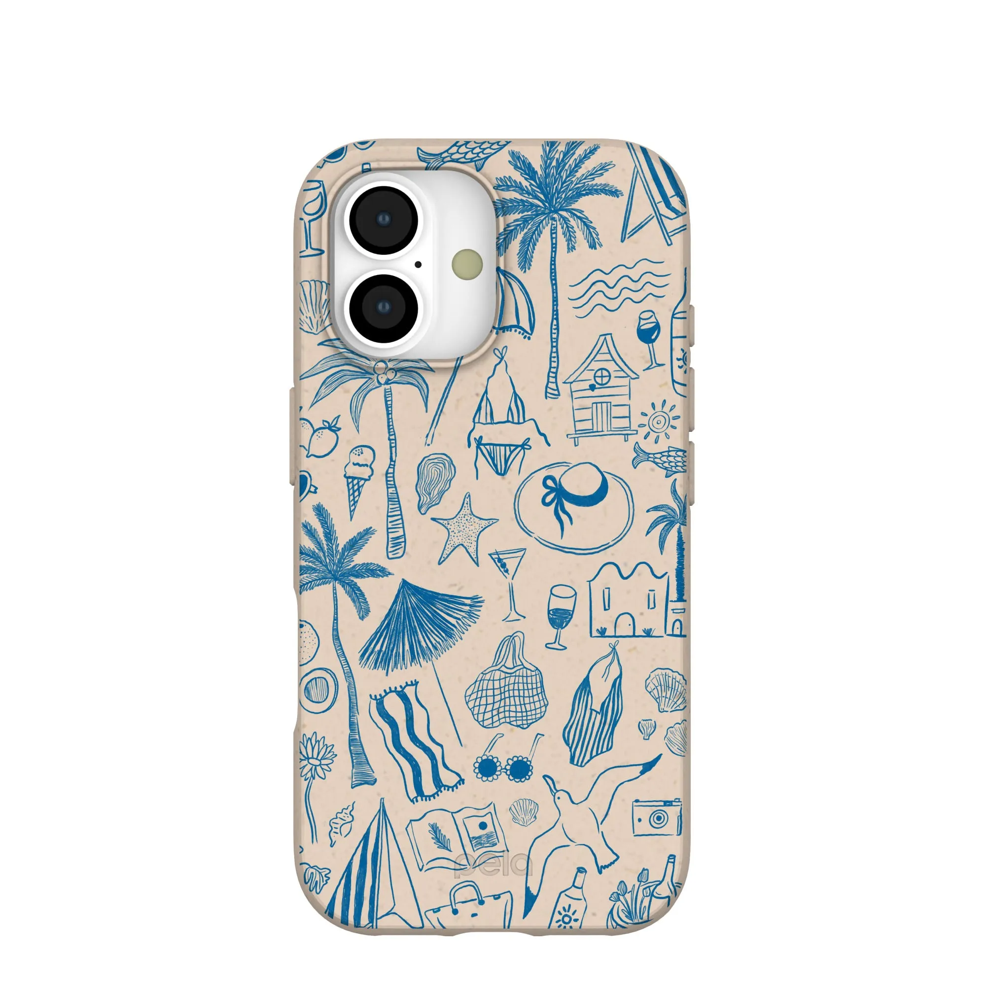 Matte Pattern Layer Flexible Pattern Texture Seashell Salted Ink iPhone 17 Case