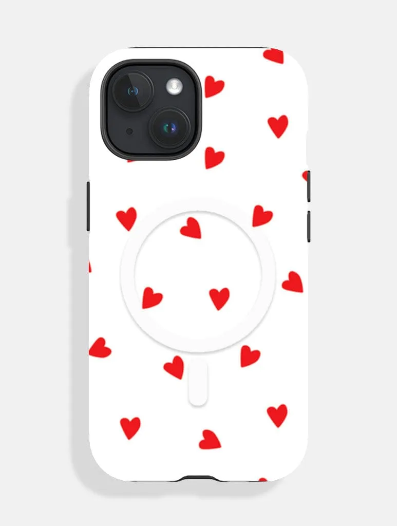 Ditsy Heart MagSafe Ultra Protective iPhone Case Soft Grip