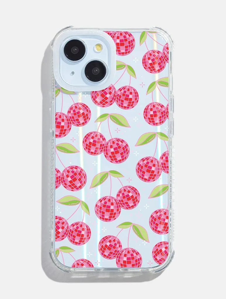 Gloss Finish Sleek Grip Disco Cherries Red Shock iPhone Case