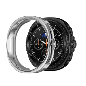 Bandz Samsung Galaxy Watch 8 Classic TPU Cover (Silver) Daily Guard Screen Protection Cover