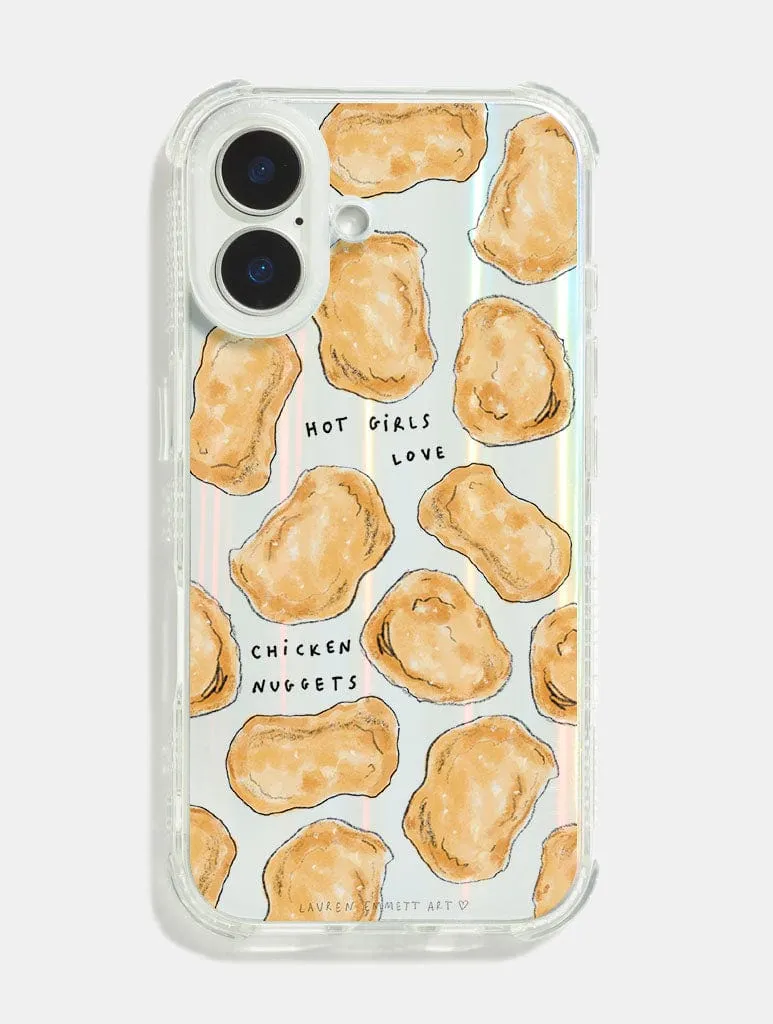 Lauren Emmett x Skinnydip Hot Girls Love Chicken Nuggets Shock iPhone Case Lightweight Grip Soft Interior