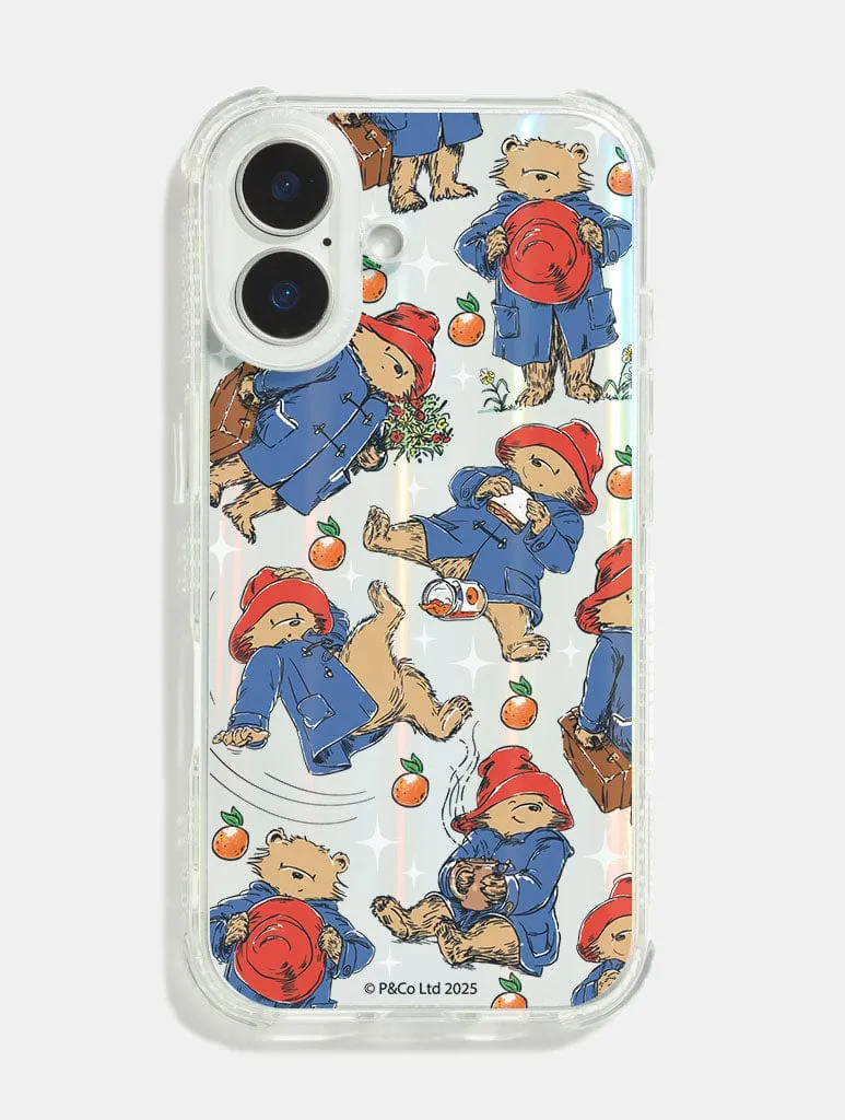 Paddington x Skinnydip Paddington Repeat Holo Shock iPhone Case Casual Look Comfort Edge Layer