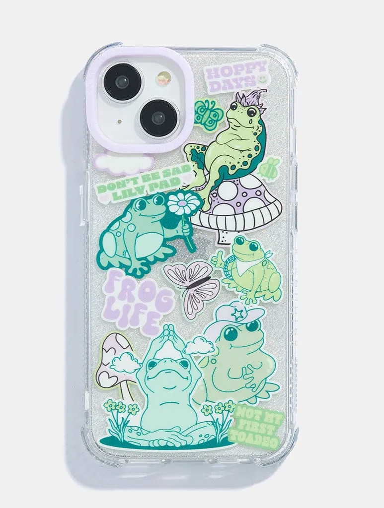 Durable Form Modern Grip Texture Frog Life Shock iPhone Case