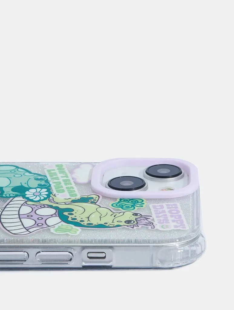 Frosted Finish Minimal Aesthetic Frog Life Shock iPhone Case