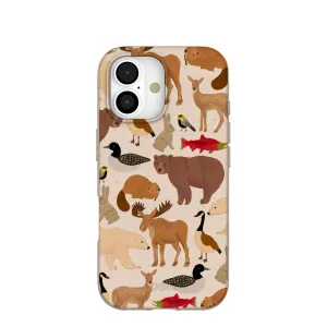 Minimal Surface Layer Protective Lining Seashell Wild Canada iPhone 17 Case