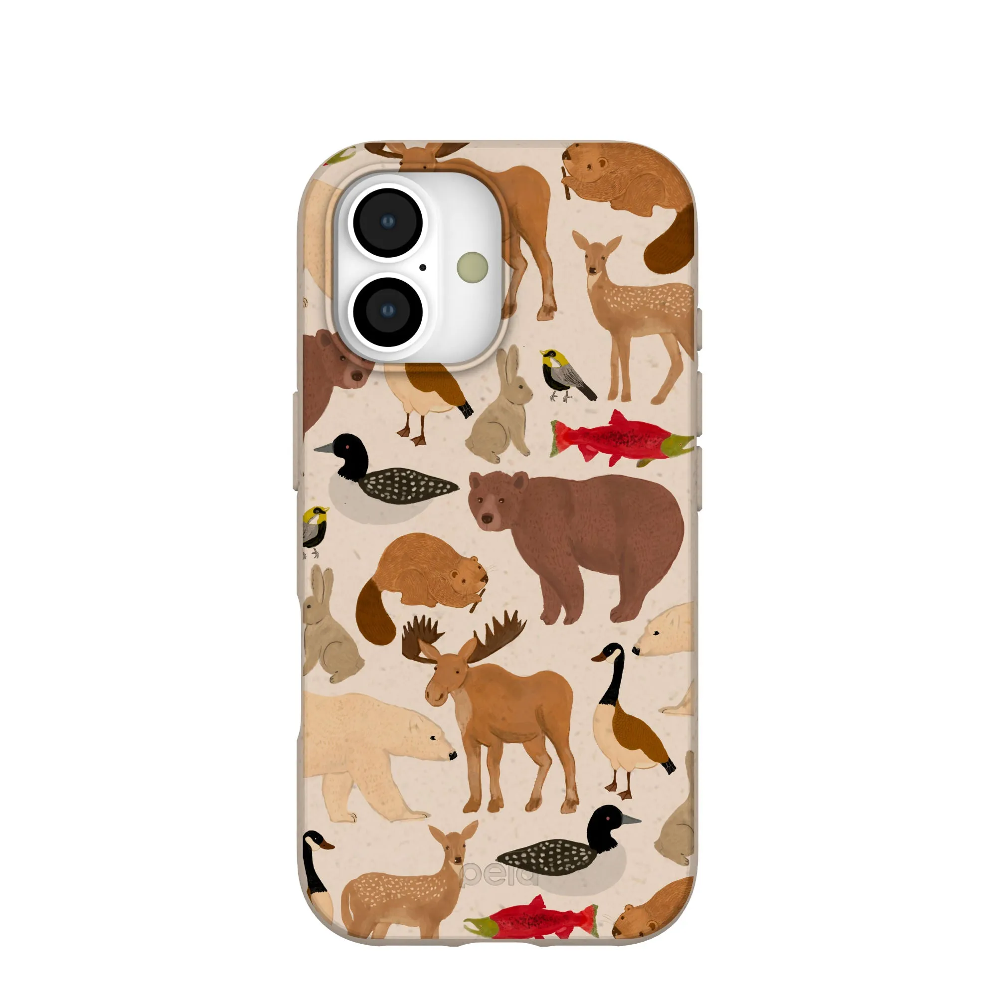 Minimal Surface Layer Protective Lining Seashell Wild Canada iPhone 17 Case