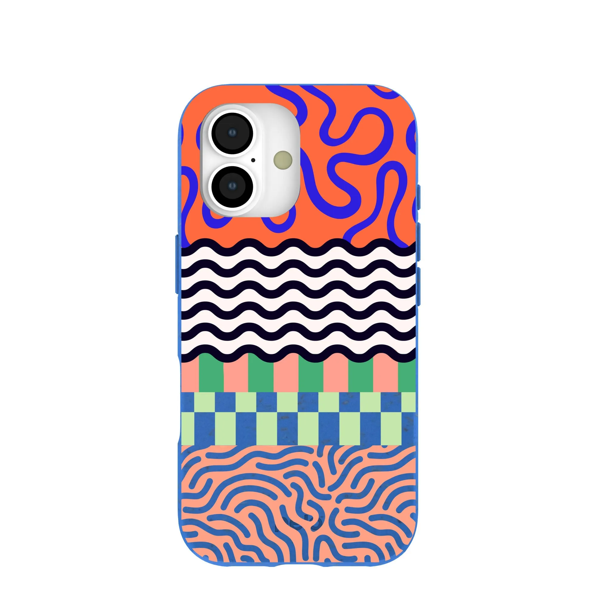 Matte Protection Electric Blue Tangerine Mix iPhone 17 Case